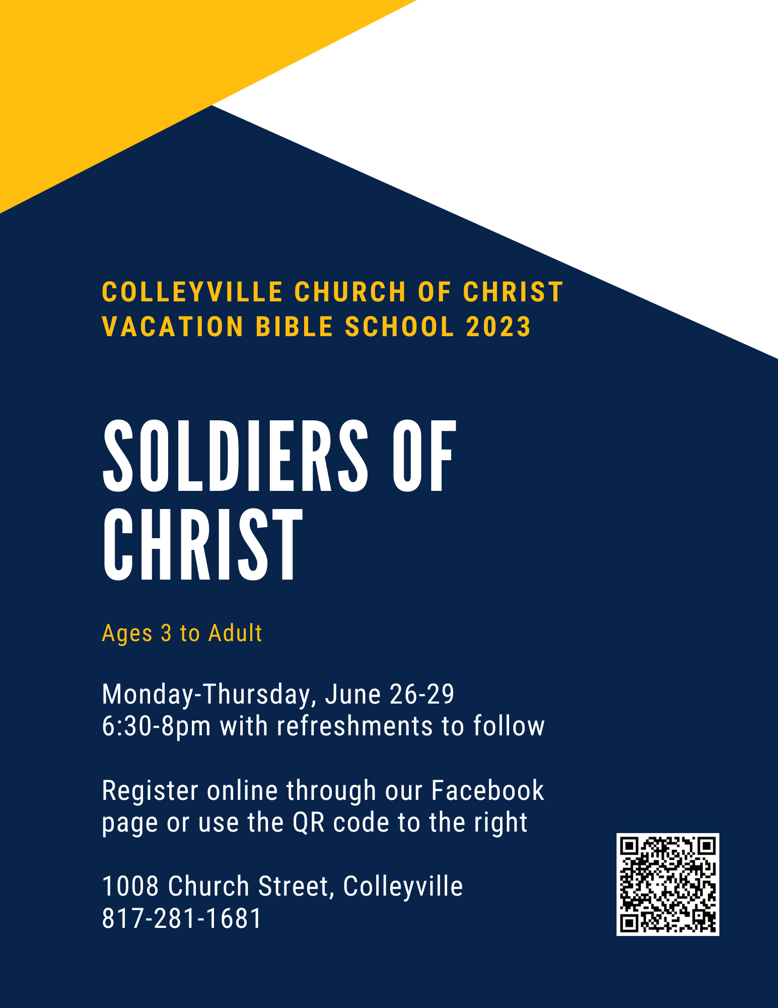 VBS 2023 Soldiers of Christ