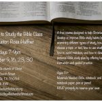 How to Study the Bible class flyer