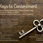 Flyer – Keys to Contentment – CCC Ladies’ Day 2018